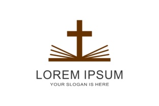 The Church, Christian Religion Logo in Modern Design